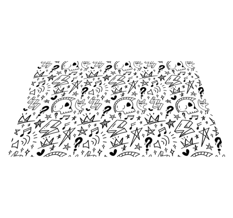 Tapete vinílico juvenil padrões adolescentes ecléticos - TenStickers