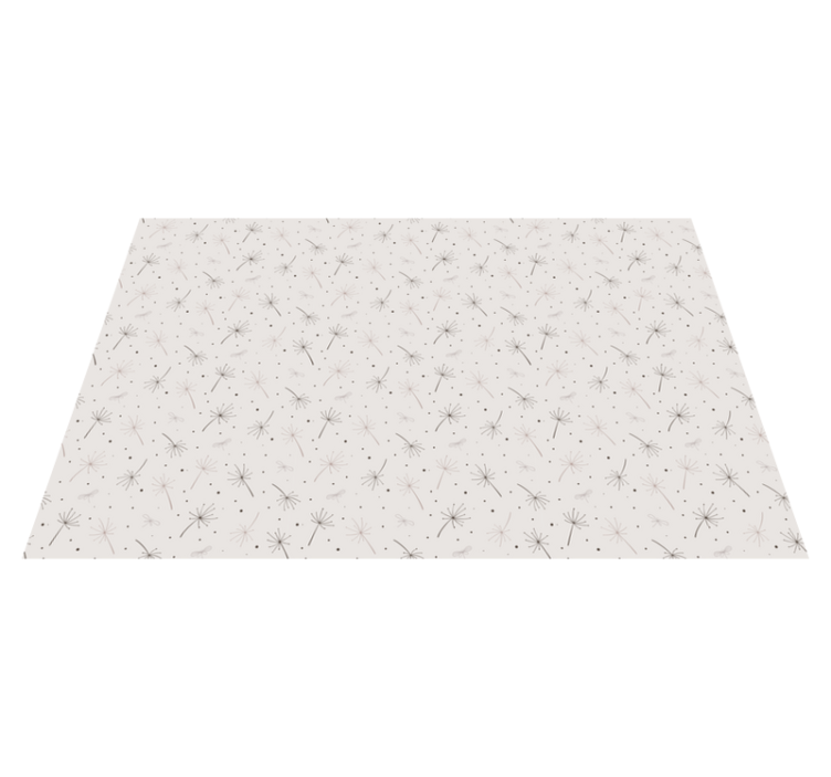 Tapete vinílico flores e plantas padrão de dente de leão - TenStickers