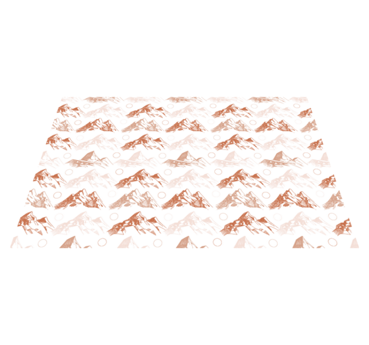 Tapete vinílico natureza padrão de montanha - TenStickers