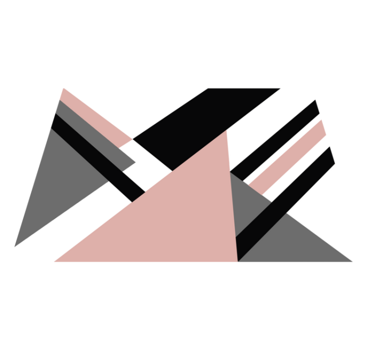 Tapete vinílico geométricas contraste angular - TenStickers