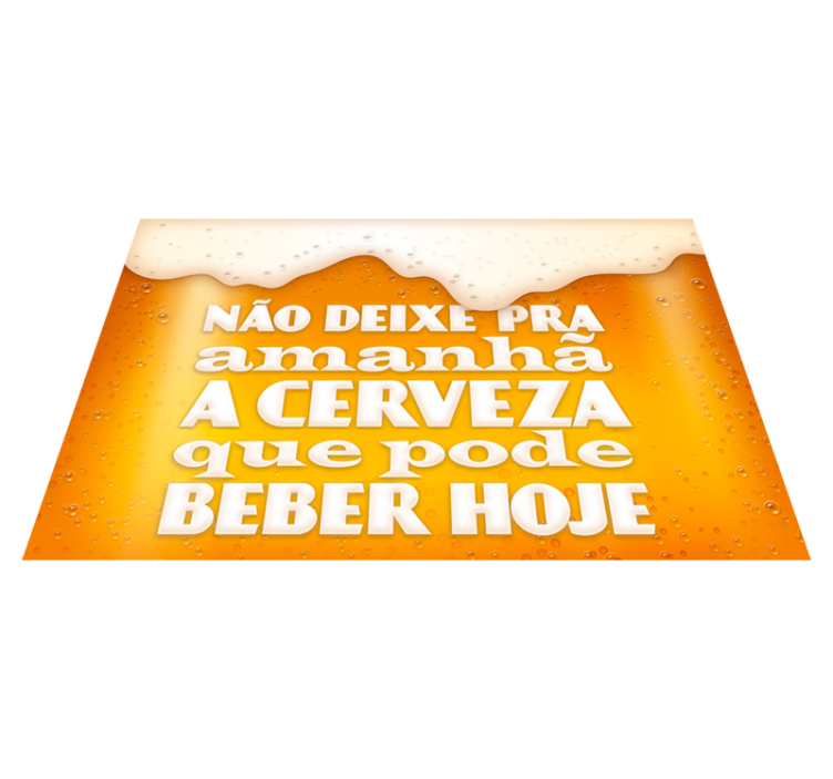 Tapete vinílico cozinha cerveja - TenStickers