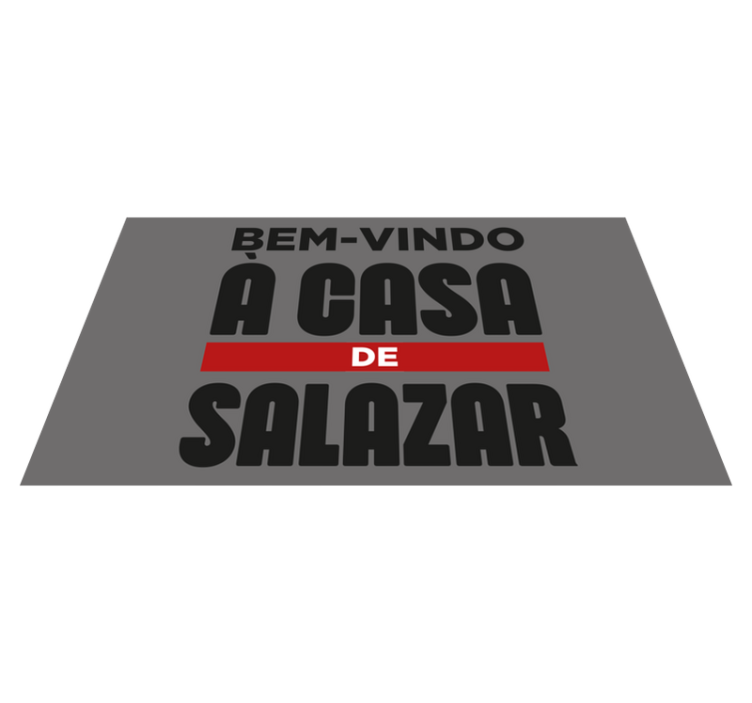 Tapete vinílico entrada bem-vindo com apelido - TenStickers