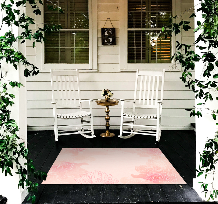 Tapete floral em tons de lótus oink - TenStickers