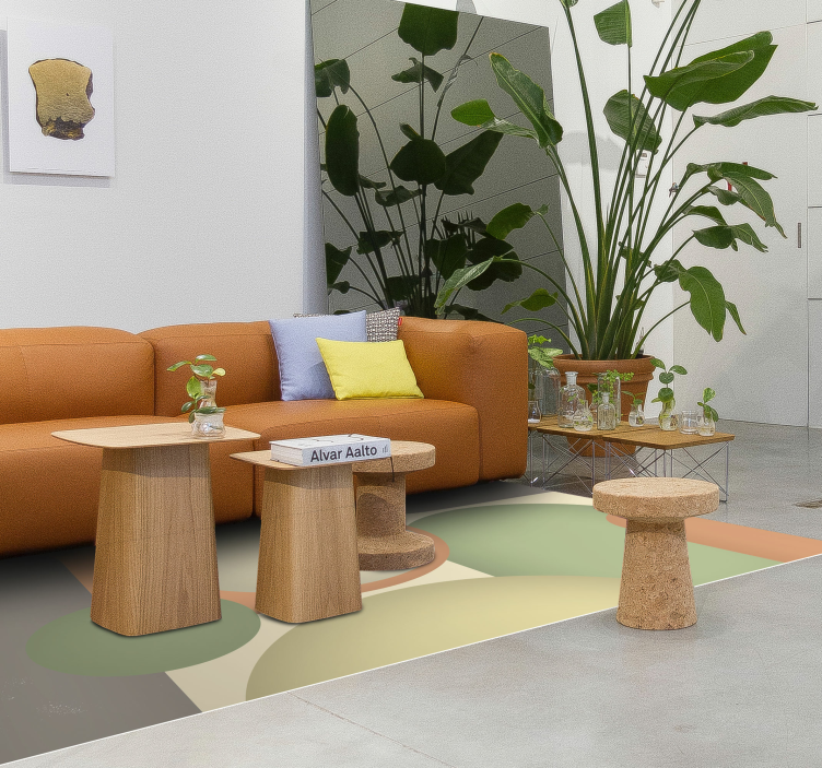 Tapete em vinil no estilo bold para sala - TenStickers