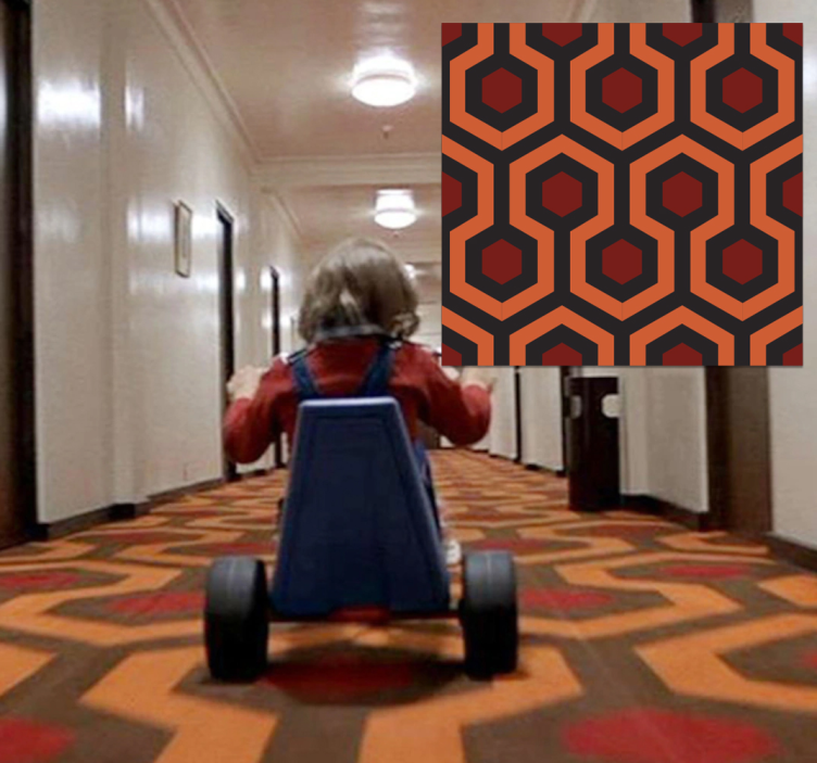 Tapete vinílico corredor brilhante - TenStickers