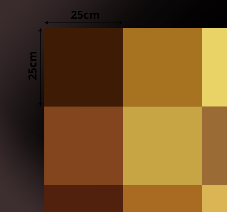 Tapete vinílico geométricas padrão xadrez azul - TenStickers