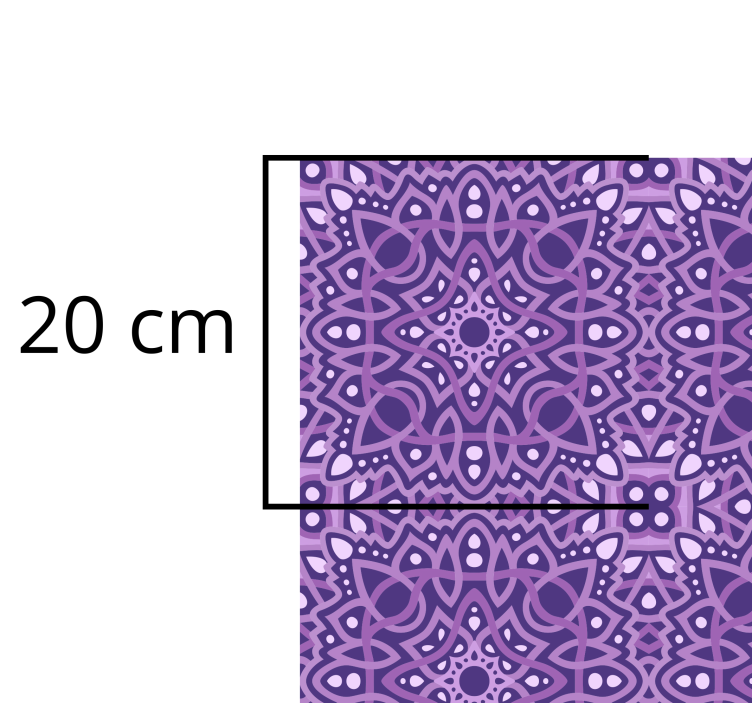 Tapete vinílico de mandala sinfonia de mandala - TenStickers