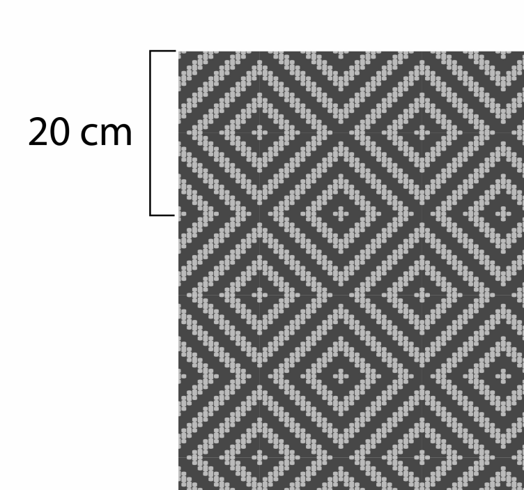 Carpete de vinil com padrão cinza - TenStickers