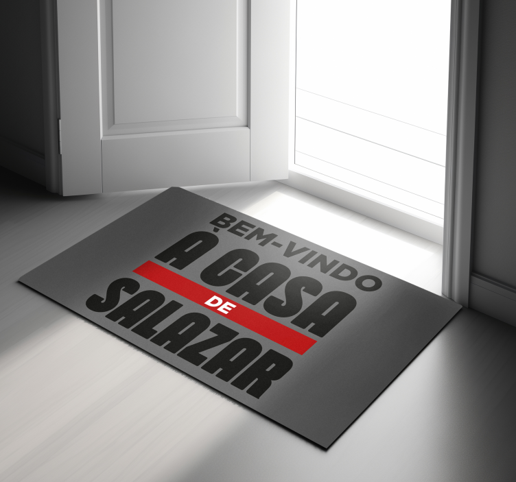 Tapete vinílico entrada bem-vindo com apelido - TenStickers