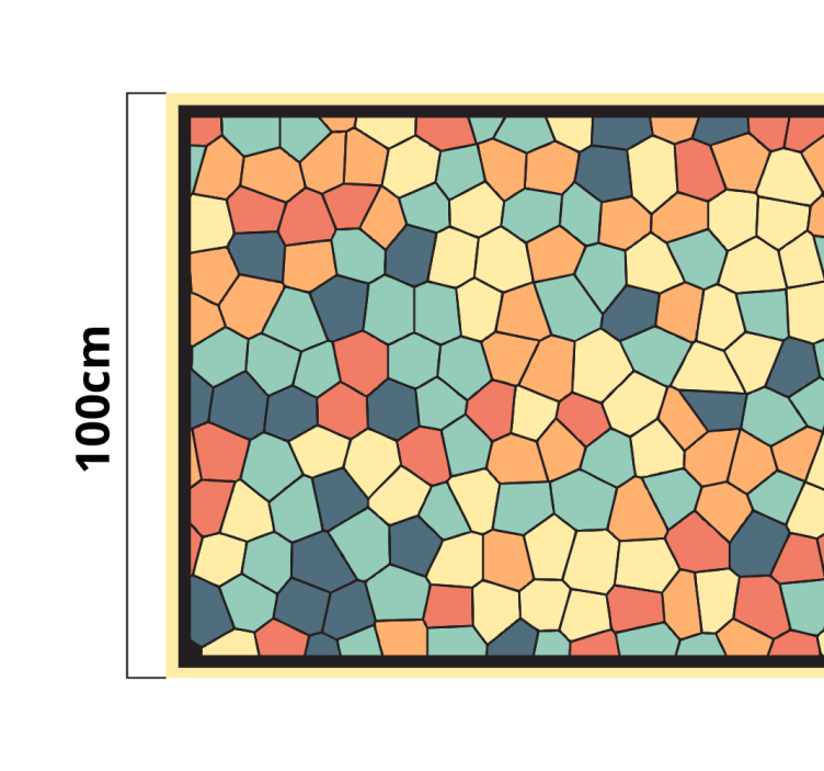 Tapete de mosaico colorido - TenStickers