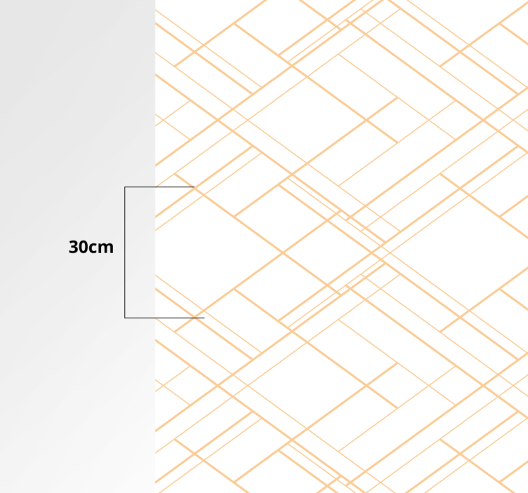 Tapete vinílico geométricas padrão minimalista de linhas - TenStickers