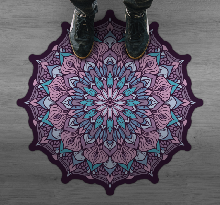Tapete de vinil com padrão de mandala boho - TenStickers