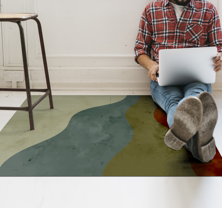 Com tapete de vinil nórdico de quatro cores - TenStickers