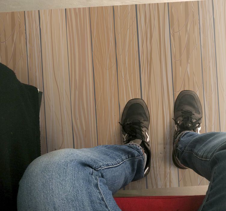 Corredor de vinil de placa de madeira clara - TenStickers