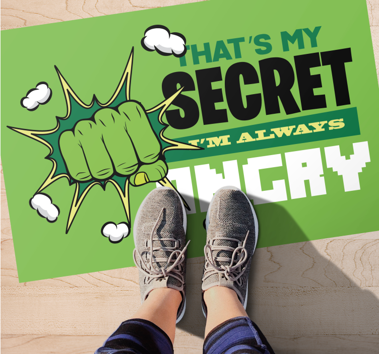 Estou sempre com raiva tapete infantil - TenStickers