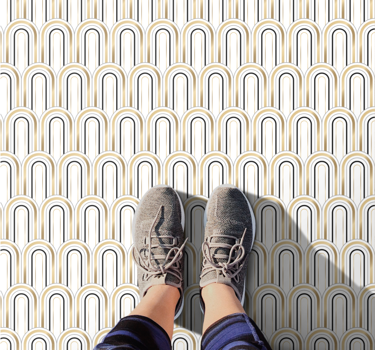 Figuras geométricas art déco tapetes geométricos - TenStickers