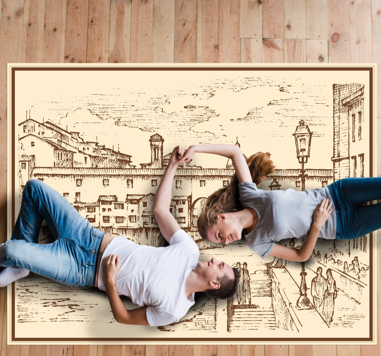 Florença na itália tapete da sala - TenStickers