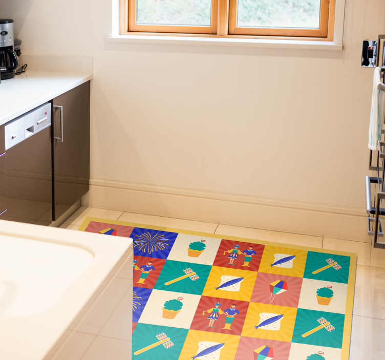 Tapete de azulejos "santos populares" - TenStickers