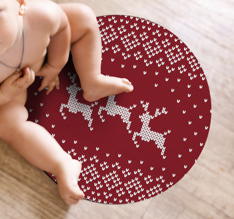 Padrão de jumper de natal tapete para árvore de natal - TenStickers