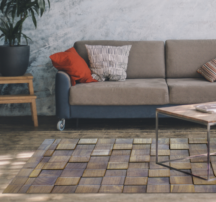 Painel de madeira tapete de vinil textura 3d com efeito de madeir - TenStickers