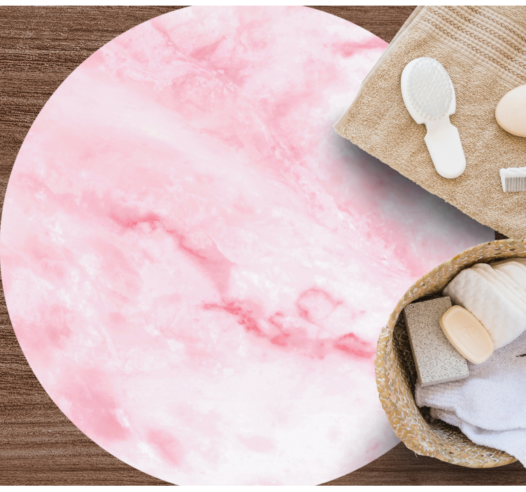 Piso de casa de banhocom efeito de mármore rosa - TenStickers