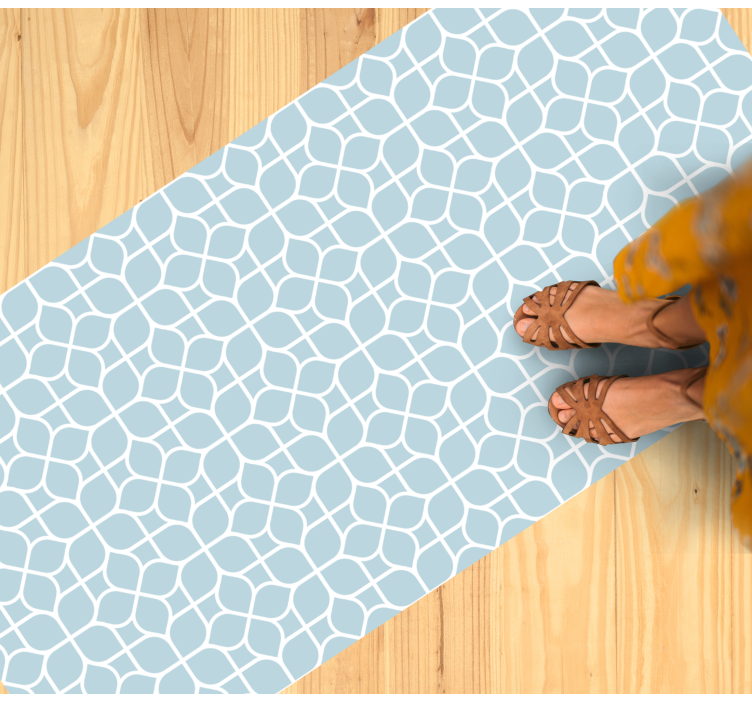 Piso de casa de banhopadrão com efeito de azulejo - TenStickers