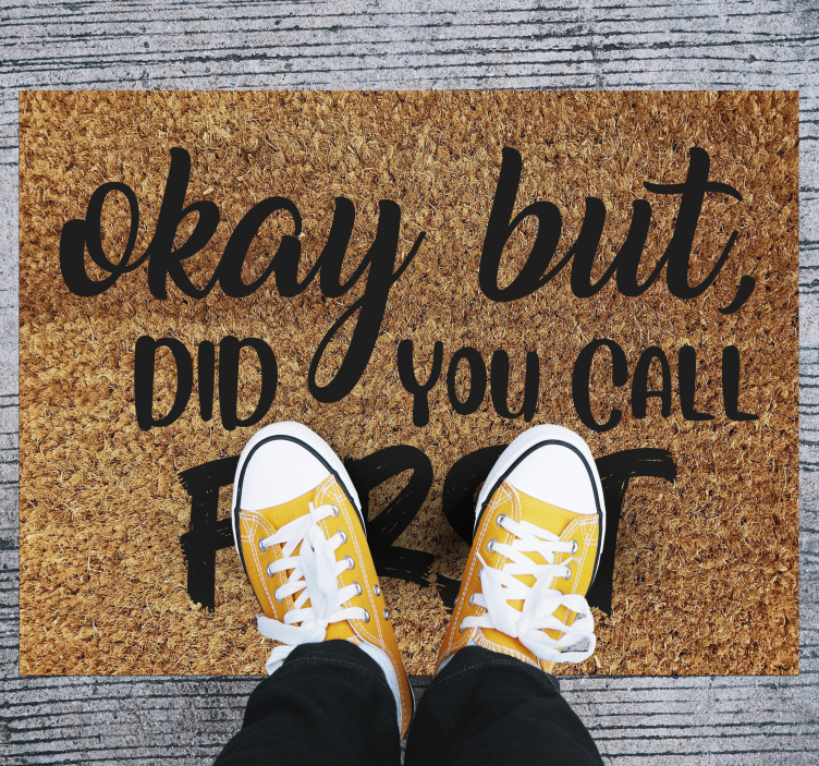 tapete de entrada engraçado - TenStickers