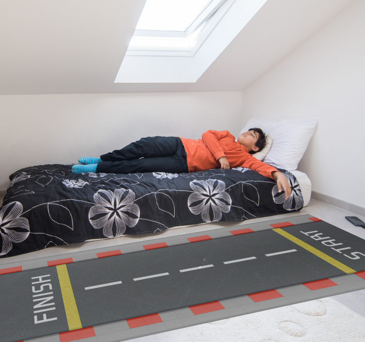 Tapete de estrada de circuito de corrida várias cores - TenStickers