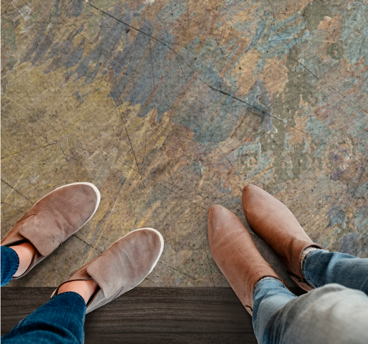 Tapete de decoração industrial com efeito concreto - TenStickers