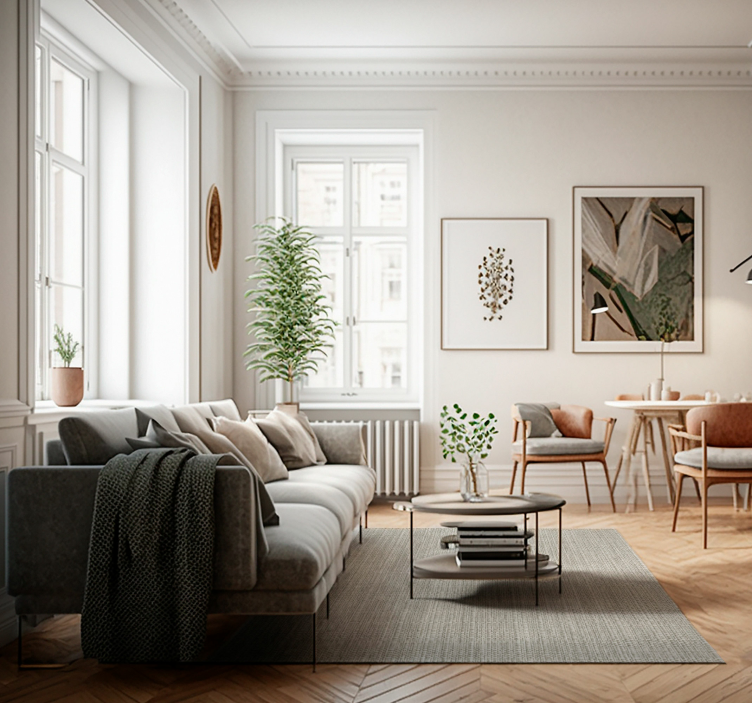 Tapete de textura de linho marrom claro - TenStickers