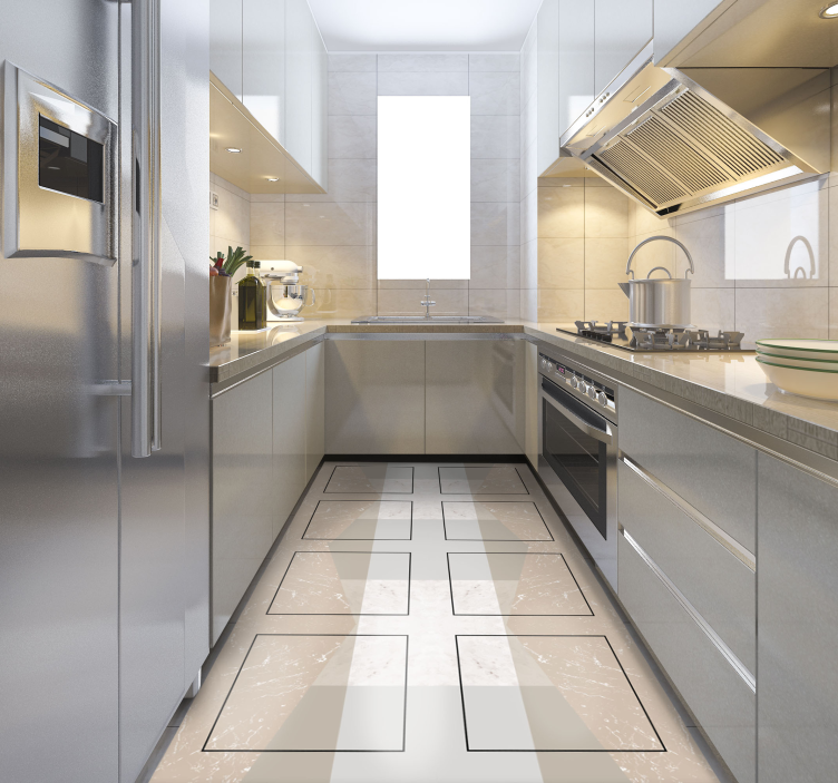 Tapete de textura de telhas de mármore - TenStickers