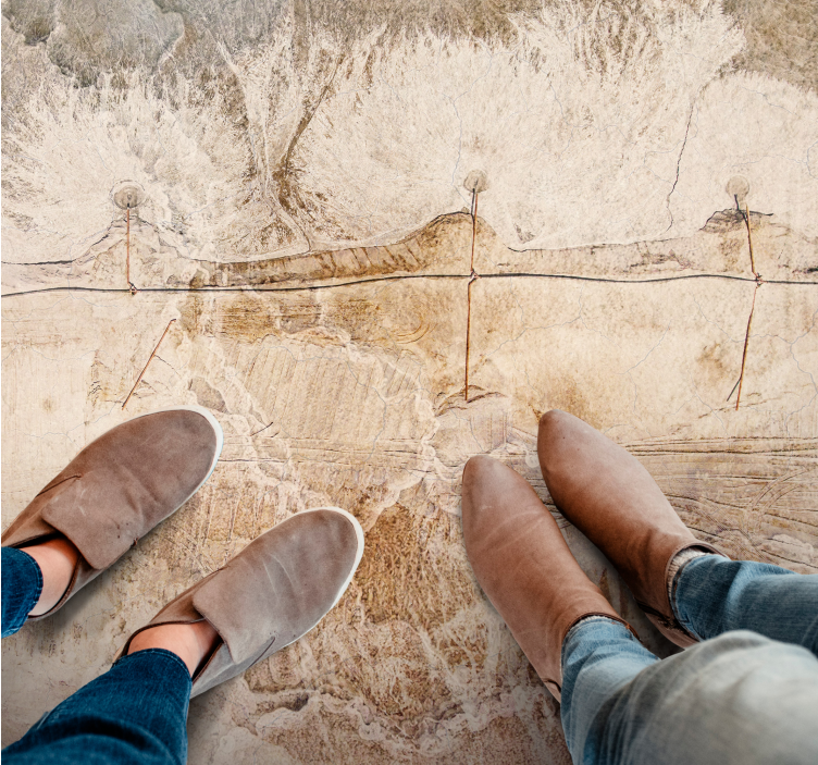 Texturas naturais tons terrosos textura tapete - TenStickers