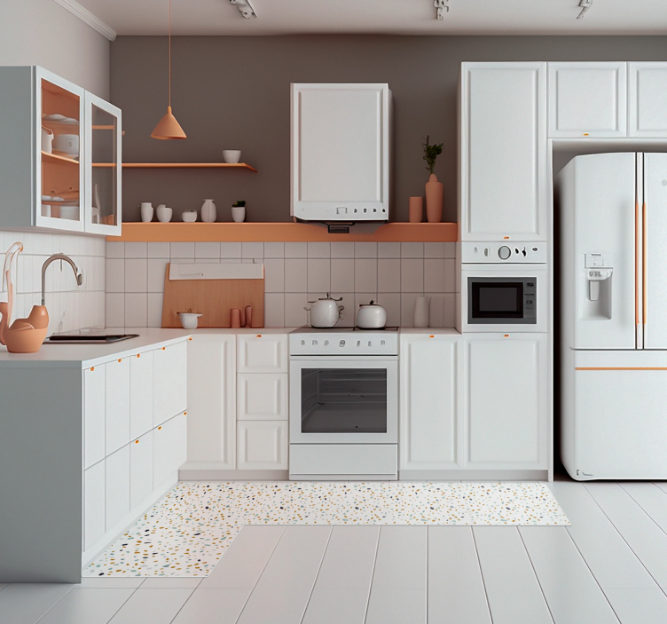 Tapete de textura terrazzo estilo nórdico - TenStickers