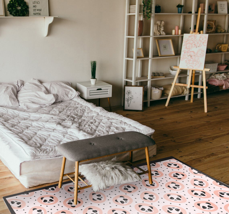 Tapete de vinil animal com cara de panda - TenStickers