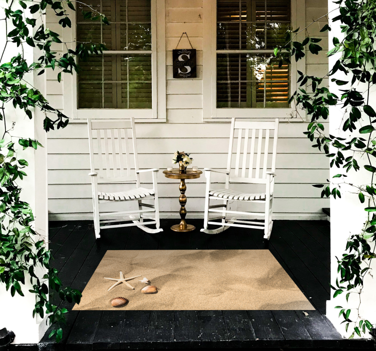 Verão vibe tapete de vinil areia ladrilhos de pedra - TenStickers