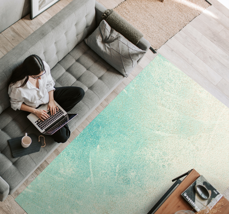 Maravilhoso tapete de vinil de pedra turquesa - TenStickers