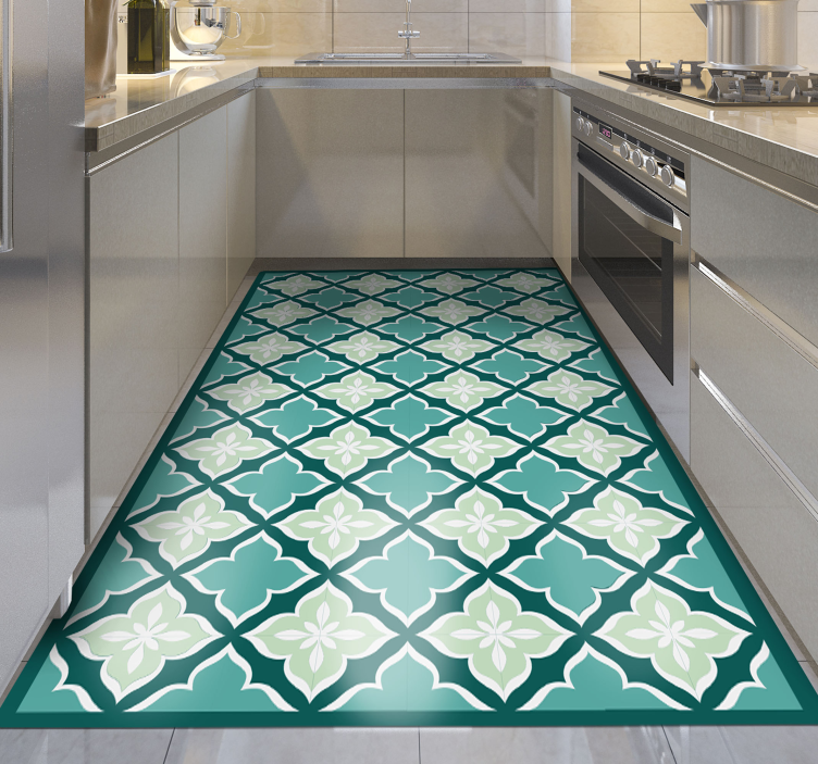 Tapete de vinil com padrão retrô moderno - TenStickers