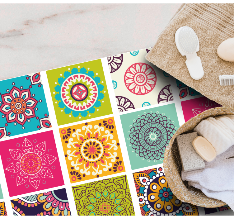 Tapete de vinil de azulejos marroquinos - TenStickers