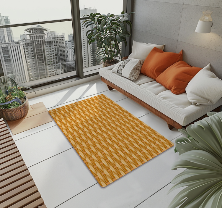 Tapete de vinil efeito madeira Textura trançada  - TenStickers