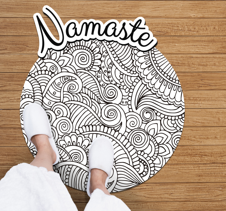 Tapete de vinil de mandala namaste - TenStickers