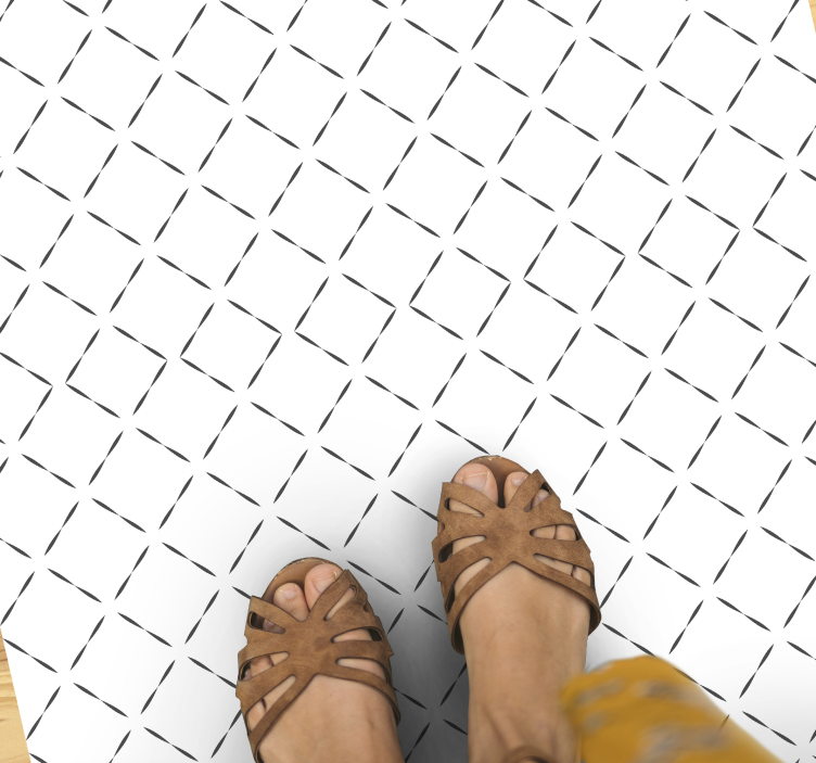 Tapetes geométricos de vinil com diamante nórdico - TenStickers