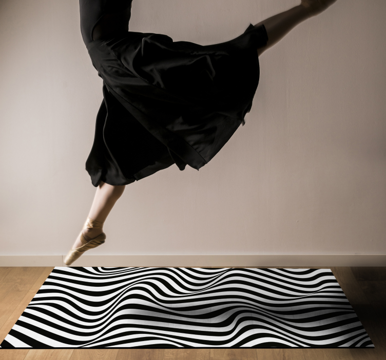 Tapete de vinil listrado orgânico 3d - TenStickers