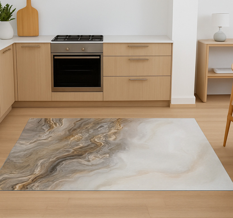 Tapete de vinil mármore efeito ônix taupe - TenStickers