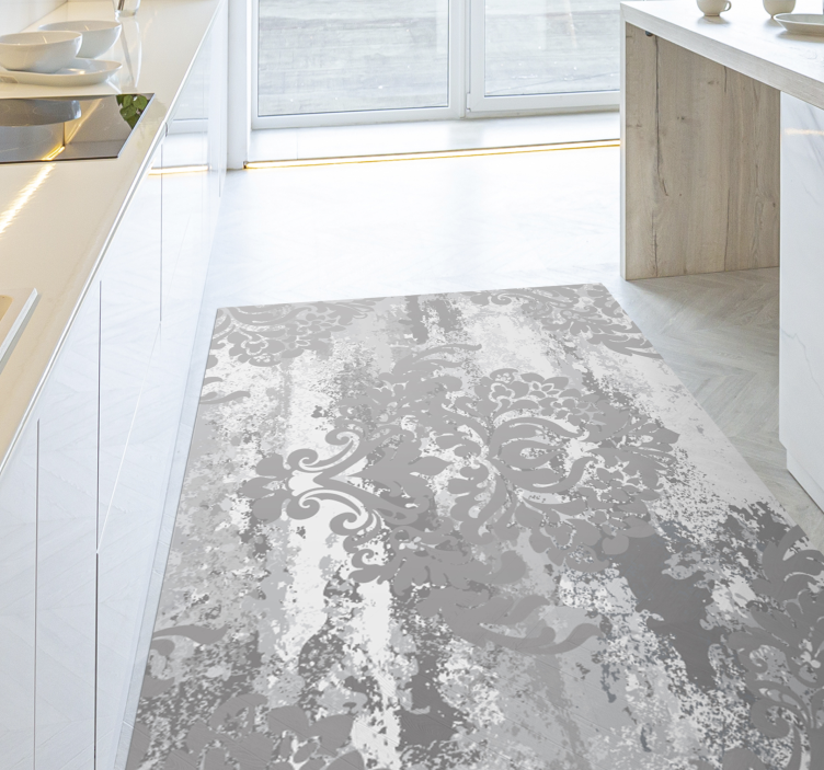 Tapete de vinil mármore elegantes redemoinhos cinzas - TenStickers