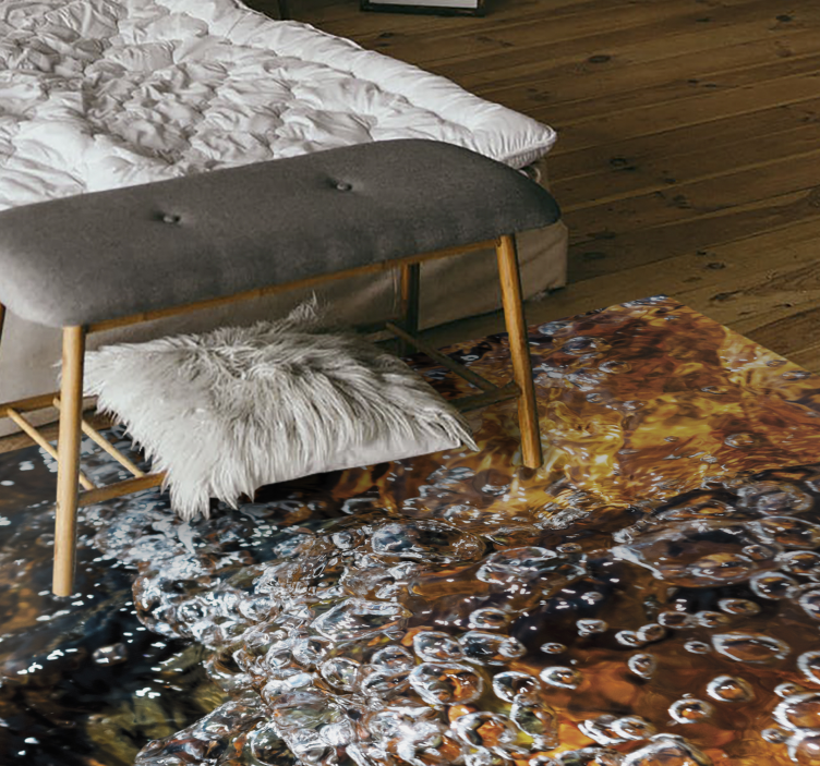 Tapete vinílico outras texturas fluxo de água borbulhante - TenStickers