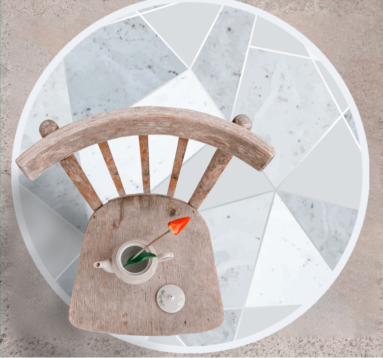 Tapete de vinil mármore geométrico - TenStickers