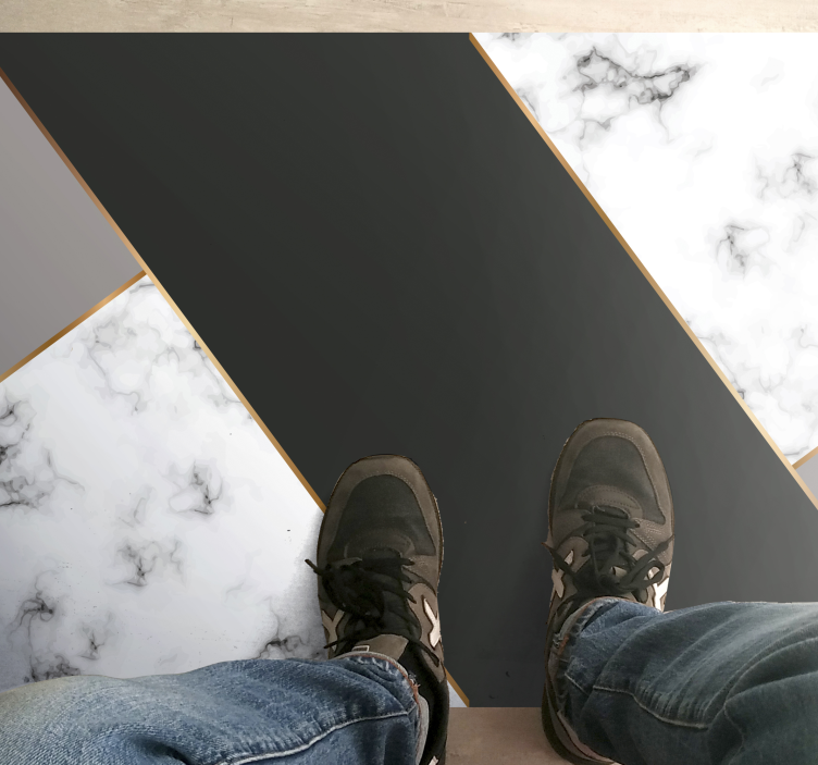 Tapete de vinil mármore listras abstratas elegantes - TenStickers