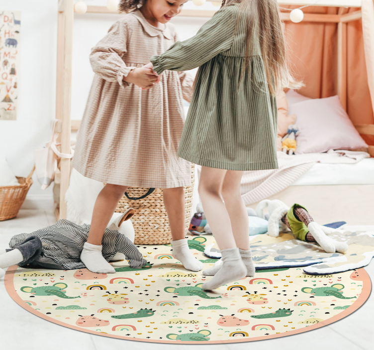 Elefante pequeno bonito tapete de vinil para crianças - TenStickers