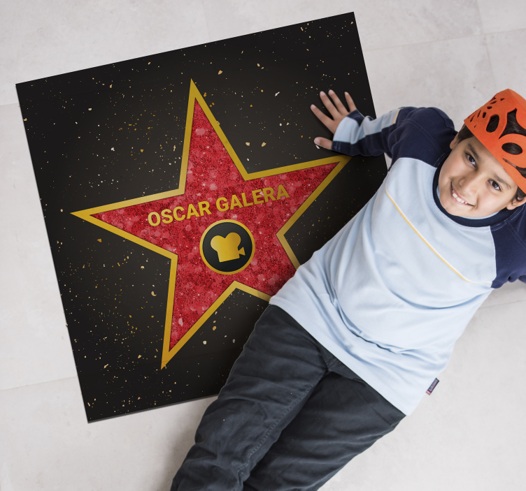 Tapete de vinil personalizável estrela de hollywood - TenStickers