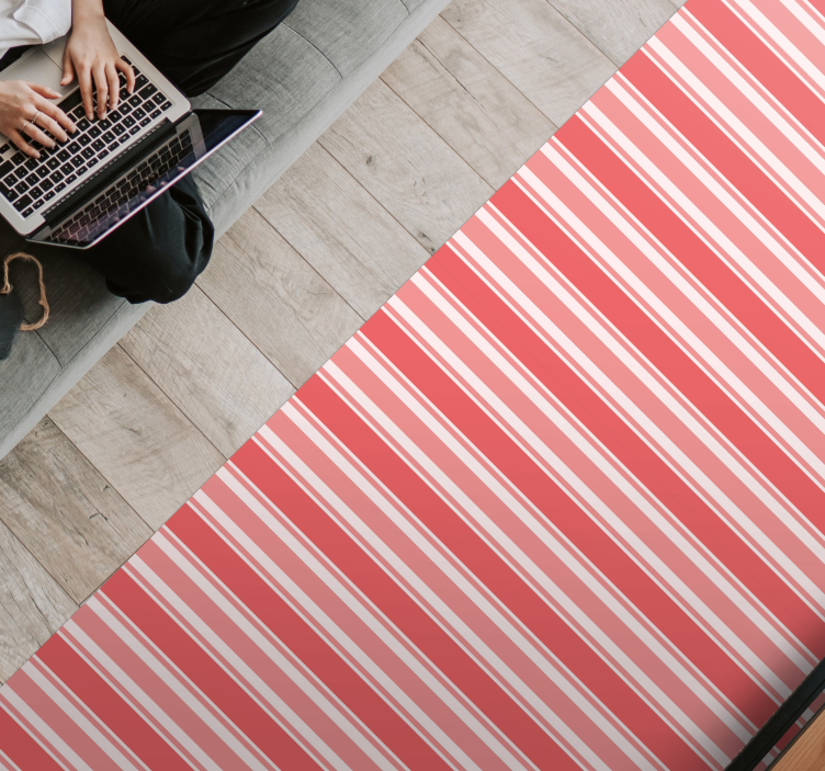 Tapete rosa com riscas de código de barras - TenStickers